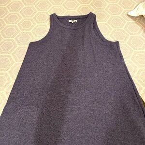 Madewell sleeveless midi dress purple heather in XL